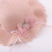 Summer New Bow Lace Straw Hat Bag Suit Cute Princess Girl Travel Sun Hat Wholesale main image 5