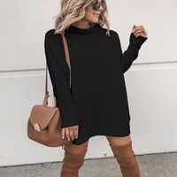 Casual Long-sleeved Round Neck Dress main image 8