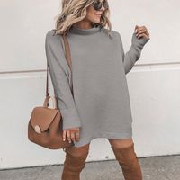 Casual Long-sleeved Round Neck Dress main image 10