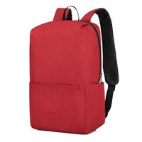 Unisex Small Oxford Cloth Solid Color Fashion Square Zipper Functional Backpack sku image 4