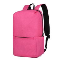 Unisex Small Oxford Cloth Solid Color Fashion Square Zipper Functional Backpack sku image 7