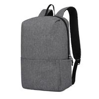 Unisex Small Oxford Cloth Solid Color Fashion Square Zipper Functional Backpack sku image 3