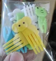 Fashion Cartoon Plastic Fruit Fork 1 Set sku image 2