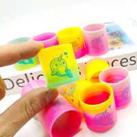 Funny Children's Colorful Spring Coil Rainbow Elastic Force Circle Toy sku image 9