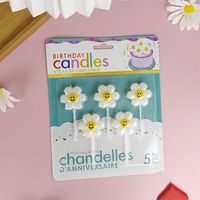 Birthday Flower Paraffin Party Candle 1 Set sku image 4