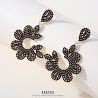 Fashion Tassel Copper Plating Inlay Artificial Diamond Pearl Drop Earrings 1 Pair sku image 13