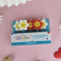 Birthday Flower Paraffin Party Candle 1 Set sku image 2