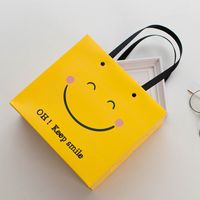 Simple Style Smiley Face Paper Special Occasion Gift Bags 1 Set main image 2