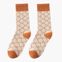 Women's Japanese Style Color Block Blending Polyacrylonitrile Fiber Ankle Socks main image 2
