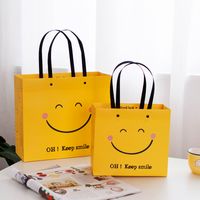 Simple Style Smiley Face Paper Special Occasion Gift Bags 1 Set main image 5