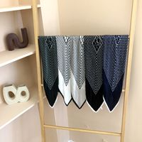 Women's Simple Style Stripe Satin Silk Scarves main image 5