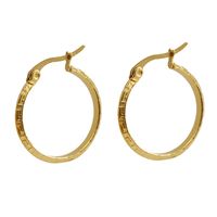Simple Style Round Stainless Steel Hoop Earrings Gold Plated Stainless Steel Earrings main image 3