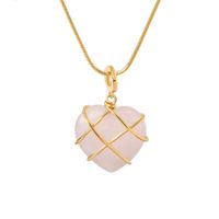 Fashion Heart Shape Crystal Women's Pendant Necklace 1 Piece main image 2