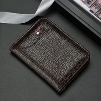 Unisex Solid Color Pvc Magnetic Buckle Card Holders sku image 2