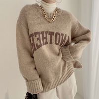 Women's Sweater Long Sleeve Sweaters & Cardigans Fashion Letter main image 4