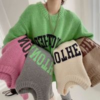 Women's Sweater Long Sleeve Sweaters & Cardigans Fashion Letter main image 1