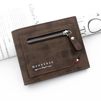 Men's Letter Pu Leather Open Wallets sku image 3