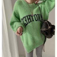 Women's Sweater Long Sleeve Sweaters & Cardigans Fashion Letter main image 6