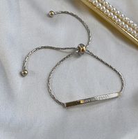 Fashion Flower Titanium Steel Bracelets Plating Inlay Artificial Gemstones Stainless Steel Bracelets sku image 16