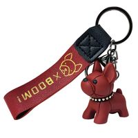 1 Piece Cartoon Style Dog Pvc Women's Bag Pendant Keychain main image 4