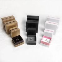 Simple Style Solid Color Composite Material Jewelry Boxes 1 Piece main image 3