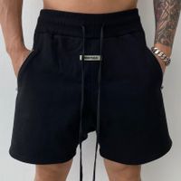 Men's Daily Hip-hop Solid Color Knee Length Baggy Shorts main image 5