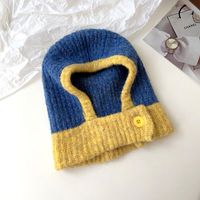 Women's Fashion Color Block Eaveless Wool Cap sku image 4