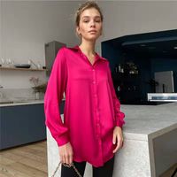 Women's Blouse Long Sleeve Blouses Button Elegant Fashion Solid Color main image 5