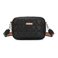 Femmes Moyen Faux Cuir Forme De Cœur Couleur Unie De Base Carré Fermeture Éclair Sac D'épaule Sac Bandoulière Sac Carré main image 2