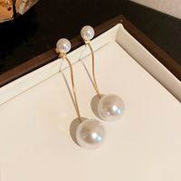 Elegant Einfacher Stil Herzform Bogenknoten Legierung Inlay Künstliche Perlen Strasssteine Frau Ohrringe sku image 1