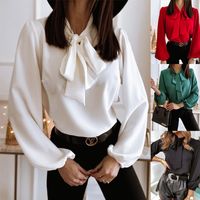 Women's Blouse Long Sleeve Blouses Patchwork Fashion Solid Color main image 1