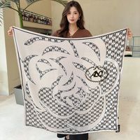 Women's Elegant Basic Lady Animal Camry Brocade Printing Silk Scarves sku image 2
