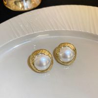 Elegant Einfacher Stil Herzform Bogenknoten Legierung Inlay Künstliche Perlen Strasssteine Frau Ohrringe sku image 6