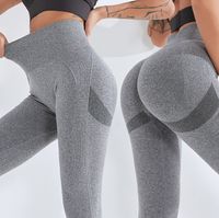 Fitness Solid Color Nylon Active Bottoms Leggings main image 1