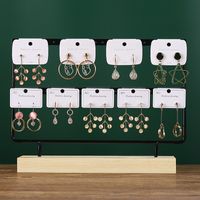 Simple Style Solid Color Solid Wood Iron Jewelry Display Jewelry Rack sku image 5