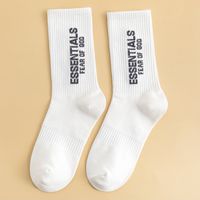 Unisex Simple Style Letter Nylon Cotton Printing Crew Socks A Pair sku image 21