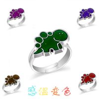 Exaggerated Animal Star Smiley Face Metal Animal Plating Mixed Materials Women's Open Ring sku image 3