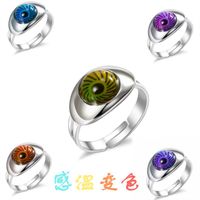 Exaggerated Animal Star Smiley Face Metal Animal Plating Mixed Materials Women's Open Ring sku image 20