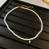 Glam Retro Heart Shape Bow Knot Imitation Pearl Beaded Plating Inlay Rhinestones Women's Layered Necklaces sku image 5
