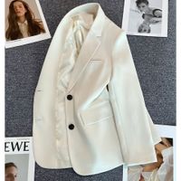 Women's Long Sleeve Blazers Pocket Casual Classic Style Solid Color main image 4