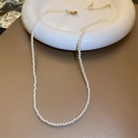 Retro Heart Shape Imitation Pearl Alloy Plating Women's Pendant Necklace sku image 1
