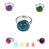 Exaggerated Animal Star Smiley Face Metal Animal Plating Mixed Materials Women's Open Ring sku image 19