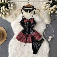 Solid Color Wireless Bra Strapped Busty Sexy Soft Straps Bowknot See-through Sexy Lingerie main image 4