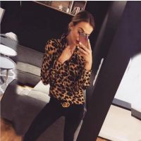 Women's Blouse Long Sleeve Blouses Casual Leopard main image 2