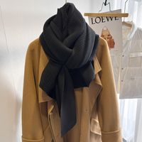 Women's Simple Style Solid Color Imitation Cashmere Polyester Winter Scarves sku image 5