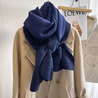 Women's Simple Style Solid Color Imitation Cashmere Polyester Winter Scarves sku image 10