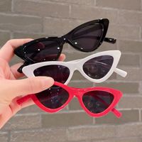 Basic Lady Simple Style Solid Color Pc Cat Eye Full Frame Women's Sunglasses main image 5