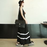 Women's Swing Dress Casual Round Neck Sleeveless Stripe Maxi Long Dress Daily Street main image 2