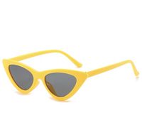 Basic Lady Simple Style Solid Color Pc Cat Eye Full Frame Women's Sunglasses sku image 3