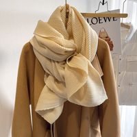 Women's Simple Style Solid Color Imitation Cashmere Polyester Winter Scarves sku image 8